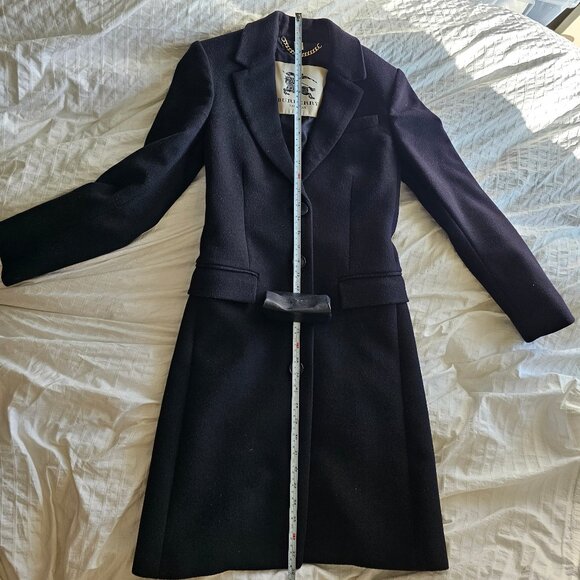 Burberry London Wool Cashmere Coat - Black - Sz UK2/US0/IT34 - Picture 13 of 16